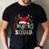 Футболка мужская Christmas Squad Crew в стиле хип-хоп, мягкие топы, модные повседневные футболки Harajuku с рисунком Санта-Клауса и рождественскими рисунками, футболки с коротким рукавом