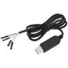Кабель-адаптер USB на COM или TTL, Совершенно новый, 1 метр, Легкий для удобной переноски, Провода разного цвета, Загрузка, с