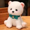 Simulation Pomeranian Dog Doll Cute Bichon Dog Little White Dog Doll Plush Toy Children And Girls Pet Doll