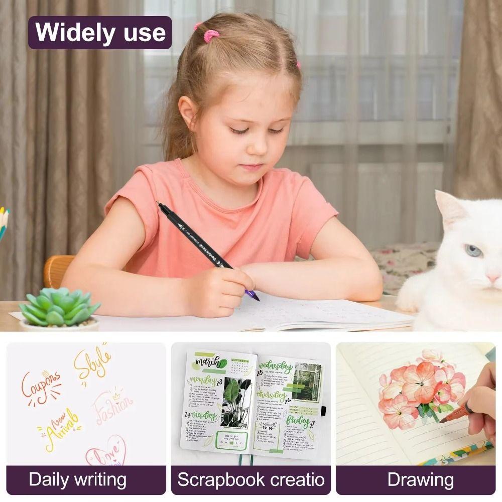 Large Capacity Zippered Slots Organizer Sketching Pencil Bag Art Markers Brush