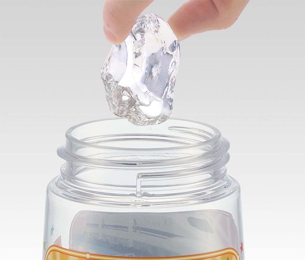 Skater Бутылка для воды с прозрачным Plarail для PDSH5 Детская соломинка, Бутылка, 20, 480 мл, Для мальчиков,