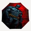 1pc Batman <noinput> Gotham Automatic Folding Umbrella - Compact 8-Rib Design, Durable Plastic & Iron1048L