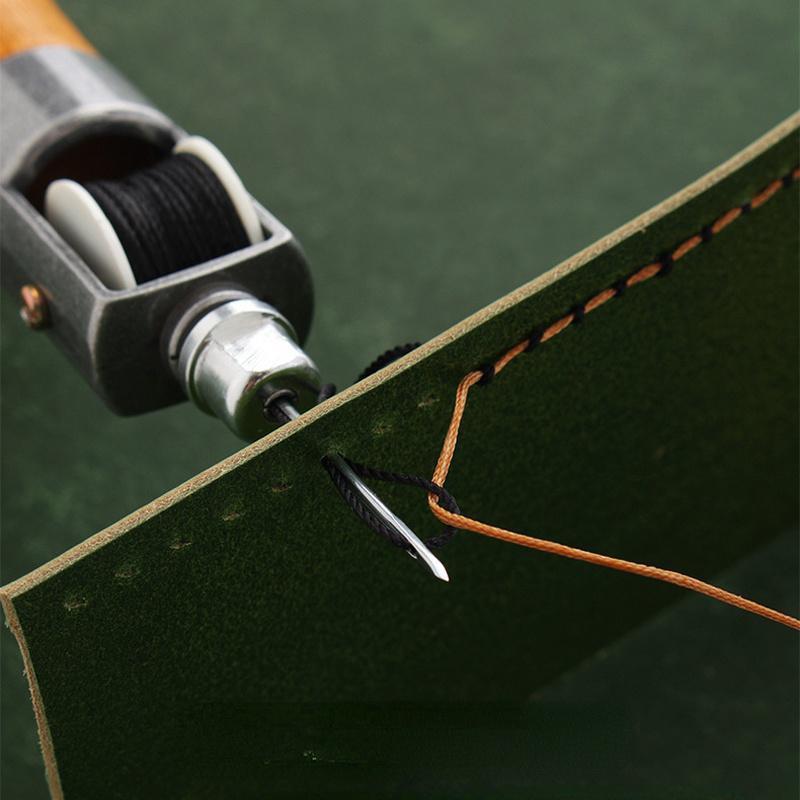 1 Набор Машинка для ручного шитья DIY Вощеные нитки для шитья кожи Инструмент для кожгалантереи Стежки по краю Полоски для ремней Инструменты сапожника