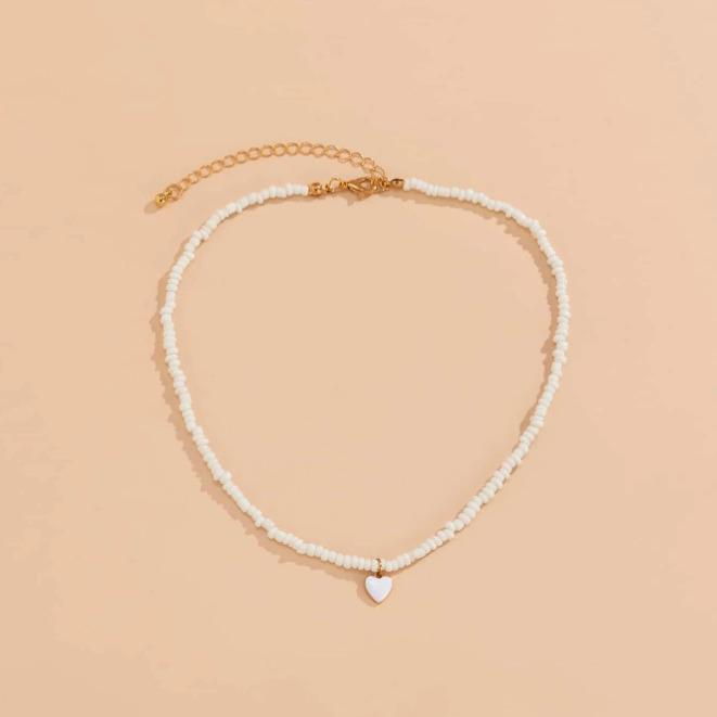 Ожерелье ручной работы из бисера с геометрическим узором «Любовь» в европейском и американском стиле