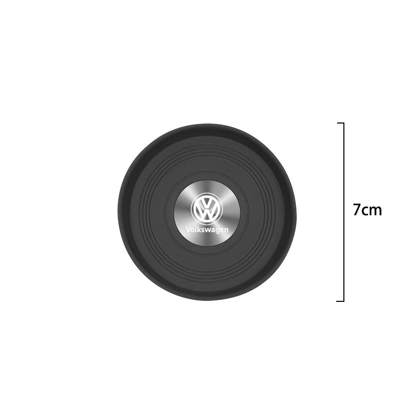 2Pcs Car Anti-Slip Silicone Coaster Auto Water Cup Pads For Volkswagen VW Arteon Caddy Magotan CC Teramont Touran T-Cross PassatNI7