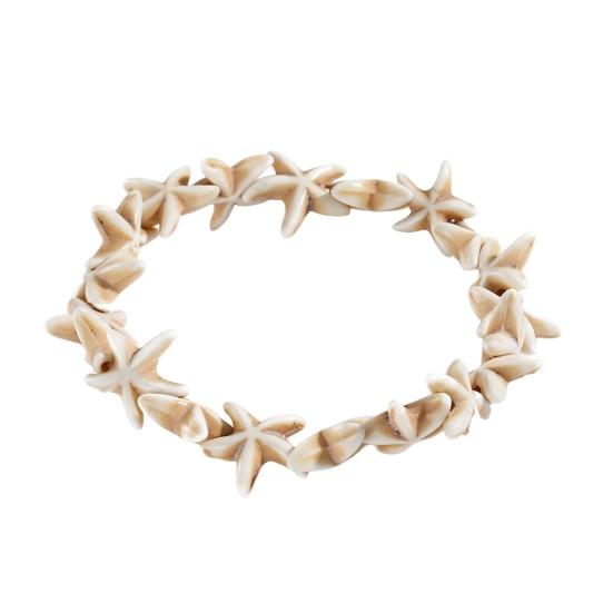 Women Shell Bracelet Starfish Pendant Braided Adjustable Tassel Beads Bohemian Style Vacation Beach Bracelet Lady Jewelry