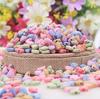 20/40/80 шт. модные фурнитура для рукоделия «сделай сам», микс цветов, конфеты, бабочки, бусины для изготовления браслета, ожерелья, сережек