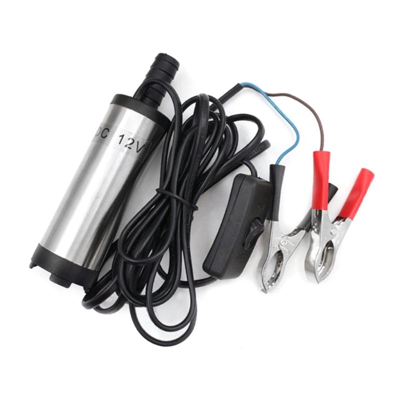 Portable Mini 12V Electric Submersible Pump For Pumping Diesel Oil Water Stainless Steel Fuel Transfer Pump Replacement
