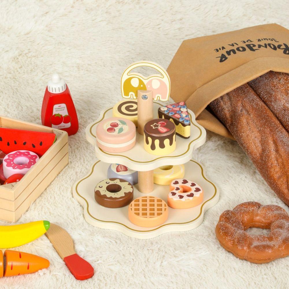 Simulation Afternoon Tea Set Toy Early Educational Pretend Play Kitchen Set  Party Favor Gift