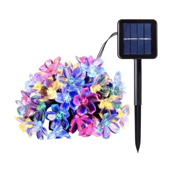 Водонепроницаемая светодиодная садовая гирлянда, на солнечной батарее. 7 м