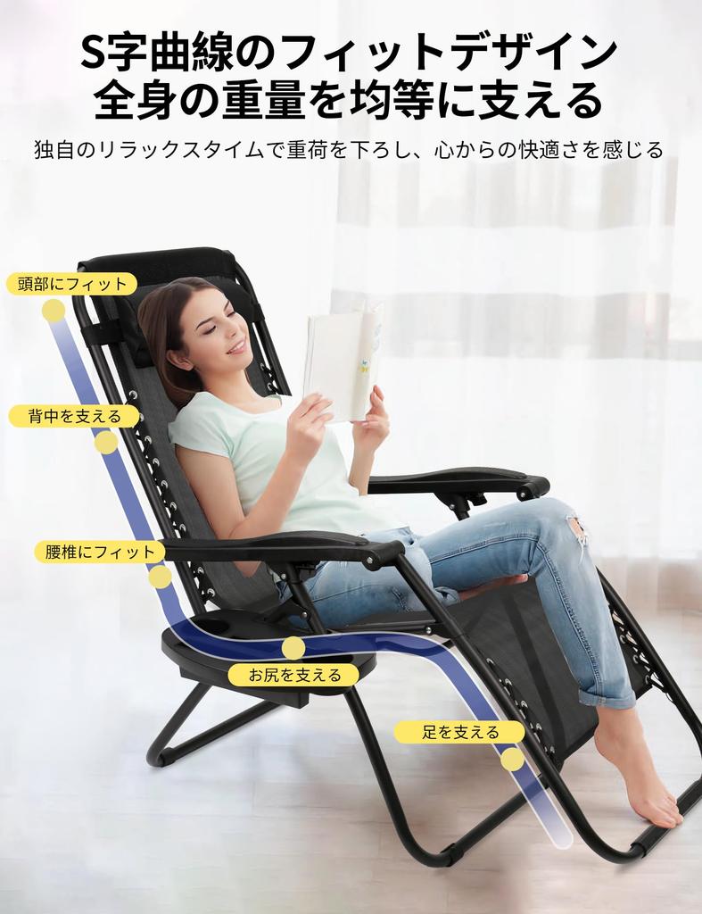 Кресло для кемпинга CampWild Outdoor Chair Recliner Складное уличное кресло с оттоманкой Бесступенчатая регулировка угла Легкое Грузоподъемность 120 кг Не требует сборки Зеро