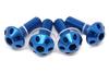 SSK ASB0104BE Machined Aluminum Screen Bolts, Set of 4, Blue