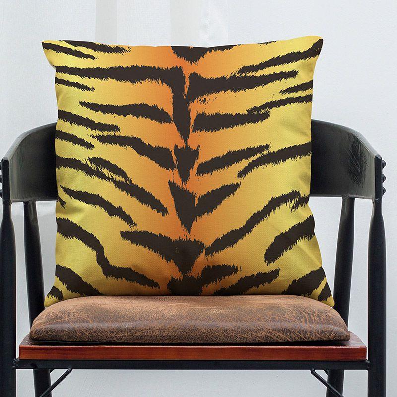 Skin Zebra Animal Leopard Print Pillow Case Sofa Throw Cushion Cover Decor