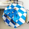 1PC Flame Logo Design Printed Umbrella Folding umbrella, automatic umbrella 8-Frame for Travel, camping Fan gifts Christmas Gifts