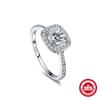 Роскошный подарок премиум-класса S925 стерлингового серебра сердце роскошные бриллианты инкрустированные дамы обручальное кольцо кольцо