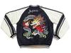 Tailor Toyo Sukajan TT15682 Hakuryu x Eagle Reversible Souvenir Jacket 119 (Tailor Toyo) Men's TT15682-119 (JP, Alphabet, 3L, Black)