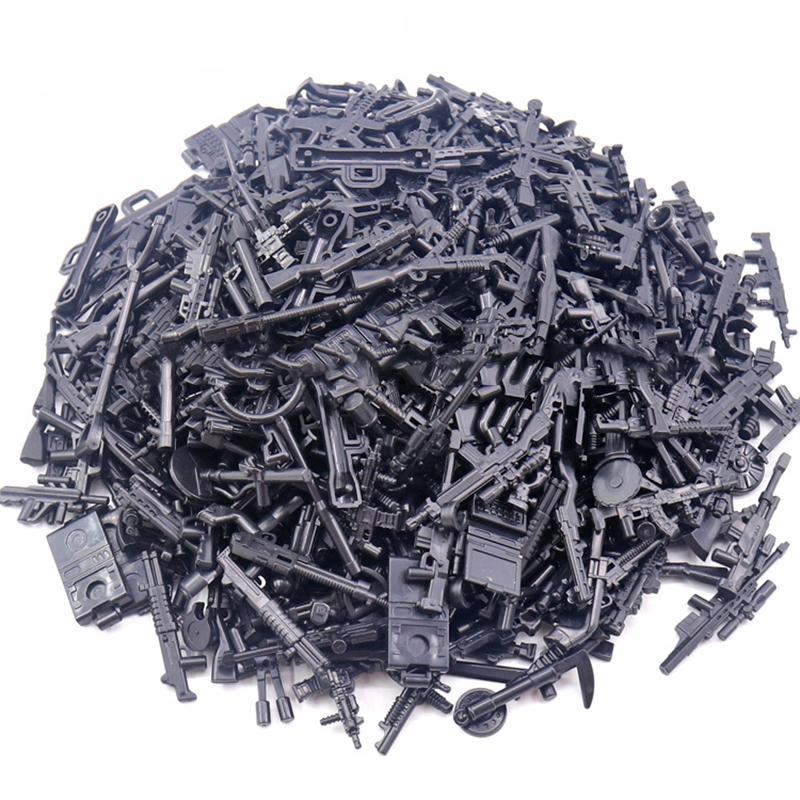50 г/Пакет Серия Милитари Аксессуар для Строительных Блоков Набор Оружия Пистолетов Детали Вторая Мировая Война Город Спецназ Аксессуары Кирпичики DIY Игрушки Для Мальчика Подарок