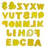 Ручная Форма для Настольного Украшения Большие Буквы Алфавита Форма для Эпоксидной Смолы Буквы от A до Z Домашние Украшения Силиконовая Форма