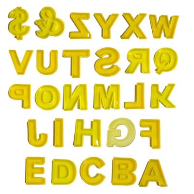 Ручная Форма для Настольного Украшения Большие Буквы Алфавита Форма для Эпоксидной Смолы Буквы от A до Z Домашние Украшения Силиконовая Форма
