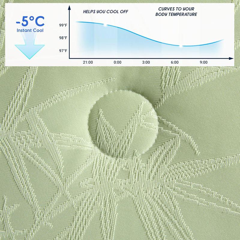 Жаккардовое бамбуковое охлаждающее летнее одеяло для кровати размера «queen» и «king», шелковистое одеяло для кондиционера, легкое охлажденное одеяло, мягкое, против клещей