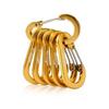 6 Pieces 12 Pieces Outdoor Use Camping Multi-tool Carabiner Steel Small Carabiner Clip Fishing Accessories