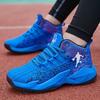 Подростковые баскетбольные кроссовки мужские высокие дышащие из сетки, нескользящие и износостойкие студенческие кроссовки для реальных игр, детская спортивная обувь женская