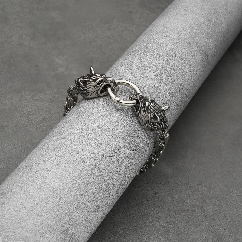 Мужские популярные браслеты из нержавеющей стали Viking Charm Cool Street Party Jewelry Gift