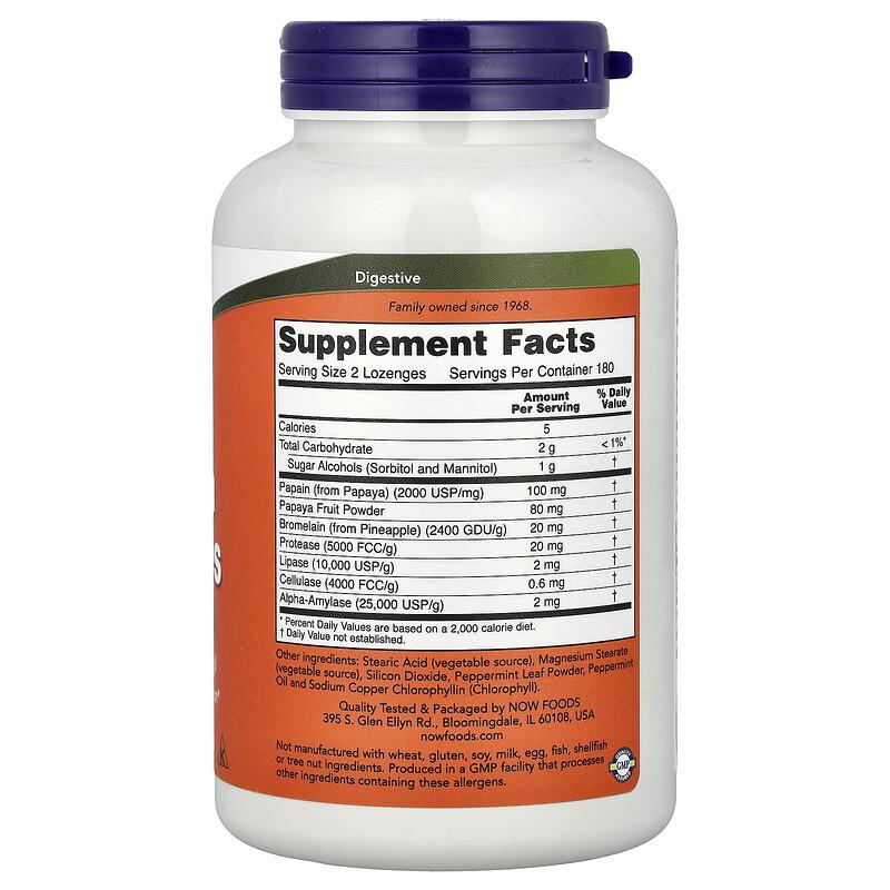 Chewable Papaya Enzymes, 360 Lozenges