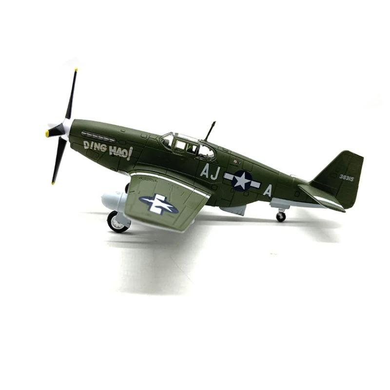 Литой металл Масштаб 1/72 Американская армия Авиалинии Истребитель P51b Mustang Модель самолета Военный Коллекционирование Подарок