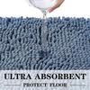 Bath Mat Lake Blue Bathroom Mat, 40cm  60cm, Non-slip Bath Mat, Thick Soft Durable Bath Mat For Bathroom, Easier To Dry, Plush Mat For Bathtub, Rain S