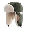 Croogo Шапка-пилот русская с ушами для улицы, для полетов, шапка-авиатор, шапка, уши, зима, катание на лыжах, мероприятия, унисекс, шапка, (G-PL06-Зеленый)