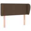 Maison Exclusive - Tête de lit avec oreilles Marron foncé 93x23x78/88 cm Tissu
