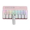 Portable Design Learning Piano Keyboard 7 Colors LED Electronic Organ Keyboard  Birthday Gift