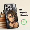 Attack on T-Titan  Phone Case For iPhone17,16,15,14,13,12,11 Plus,Pro Magnetic For Magsafe Wireless Charging