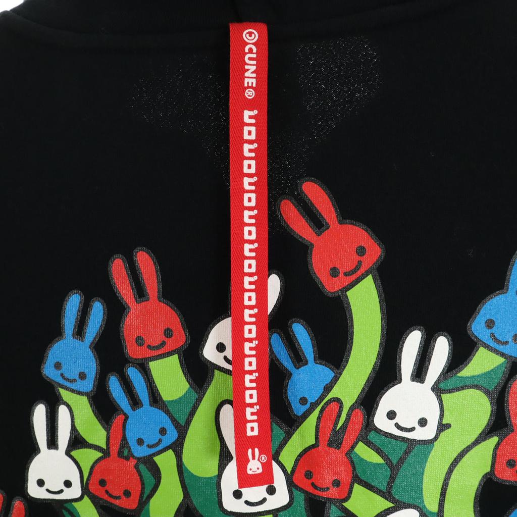 CUNE 24-я годовщина Заяц Дракон Толстовка с длинным рукавом на молнии M черный Мужская Б/У