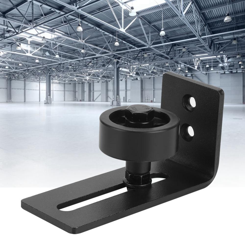 Black Guide Rail Carbon Steel Sliding Door Guide Durable Barn Door Guide Rail Closet