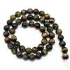 Blue Yellow Tiger Eye Stone Loose Round 15 Inch Beads For Jewelry Making 6/8/10mm Beads