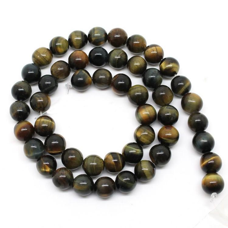 Blue Yellow Tiger Eye Stone Loose Round 15 Inch Beads For Jewelry Making 6/8/10mm Beads