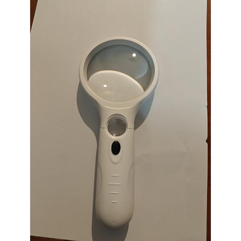 Portable 3LED Dual Lens Glass Magnifying Glass