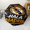 real Madrid Theme Automatic Umbrella, Lightweight & Portable, 8 Rib, Perfect for Outdoor Travel, Birthdays, Christmas, Gifts.