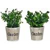 Decorative Plant - IBERGARDEN - Multicolored - 16 X 22 X 16 Cm - Set of 12 - Plastic