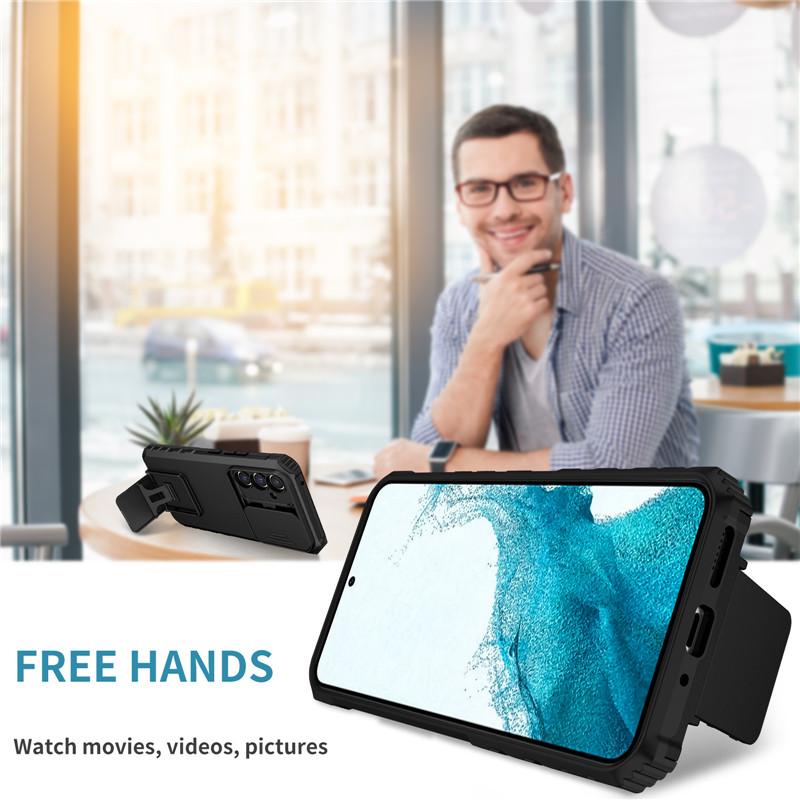 Для Samsung Galaxy A14 A24 A34 A54 Чехол Защита камеры Подставка-держатель Силиконовый Противоударный Бронированный чехол Для Galaxy A04 A04S A04E