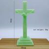 Смола Настенный Распятие Светящийся Христос Католический Крест Подвеска Дом Церковь Молитва Украшения Сувенир Настольное Распятие