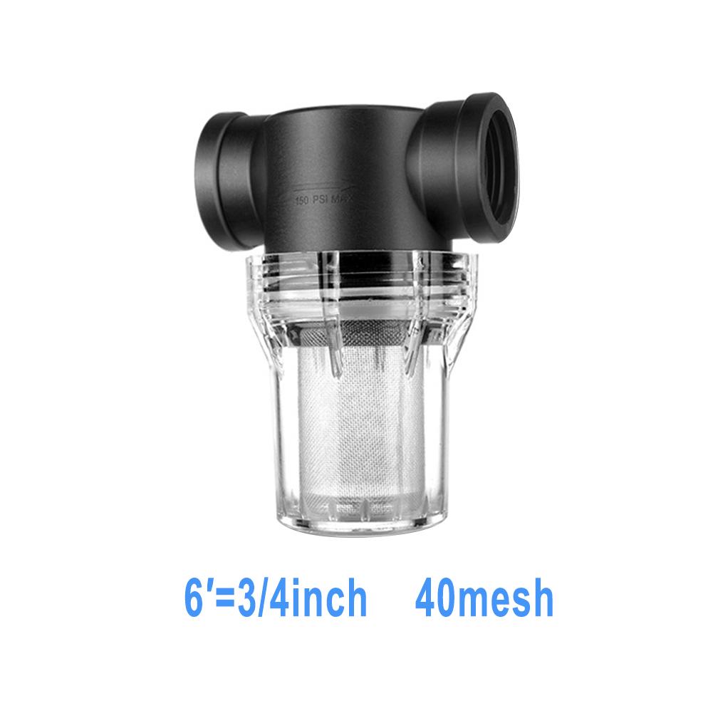 Садовый фильтр для полива 40 80 Mesh Встроенный сетчатый фильтр-заглушка Фильтр для водяного насоса Экран-фильтр Садовая система полива Фильтр для водопроводной трубы