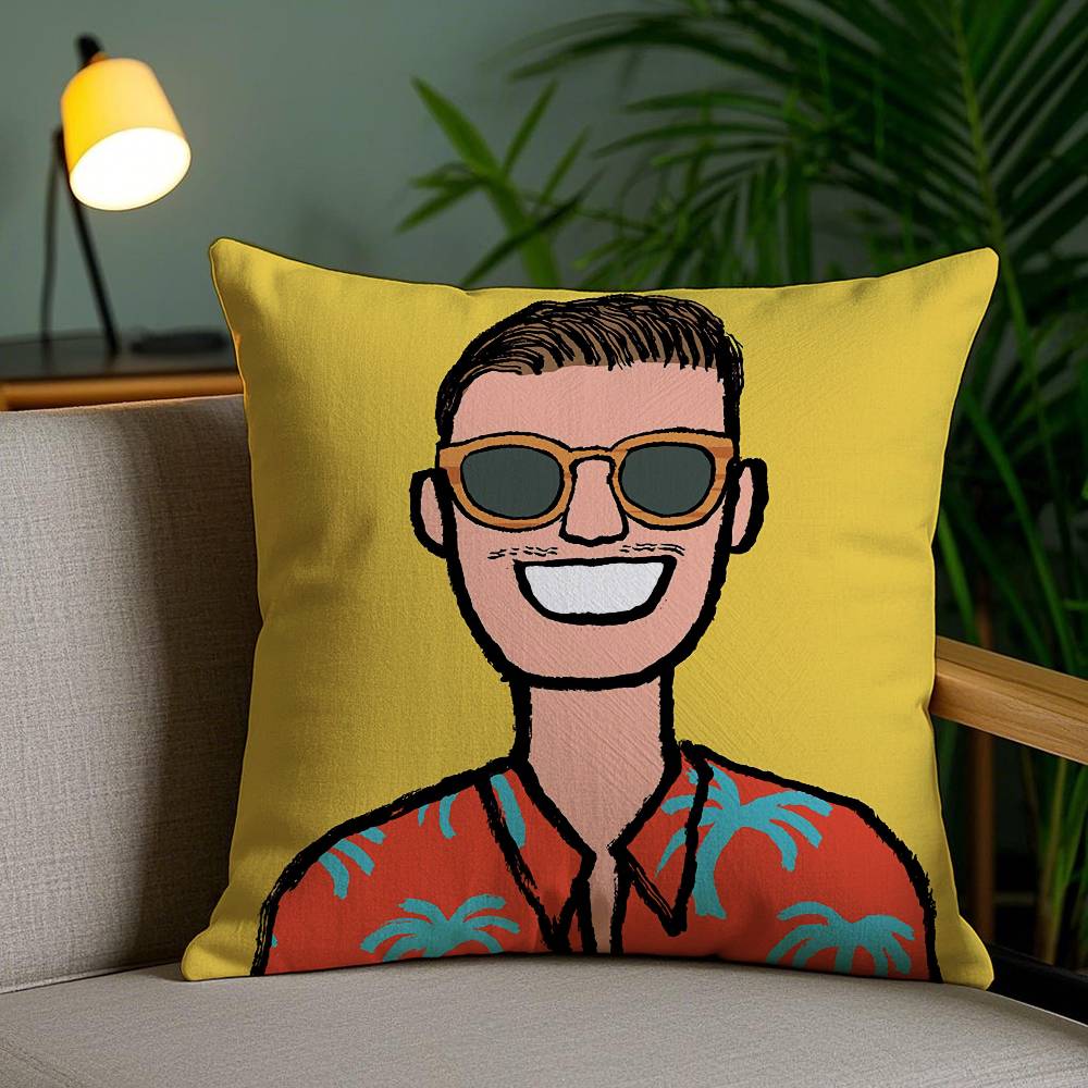 Фэнтези Забавный Стиль Интересная Наволочка Наволочка против пылевых клещей Невидимая молния Шелковистый короткий плюш Чехол для диванной подушки