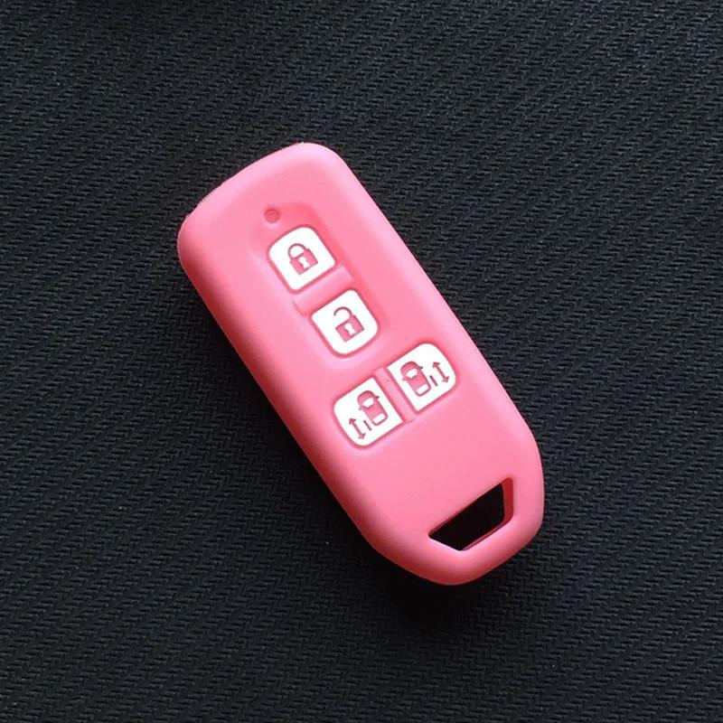 Силиконовый чехол для мотоциклетного ключа защитный чехол для Honda n-one N-BOX N wagon Plus 4 кнопки с клавиатурой Sliding Doors