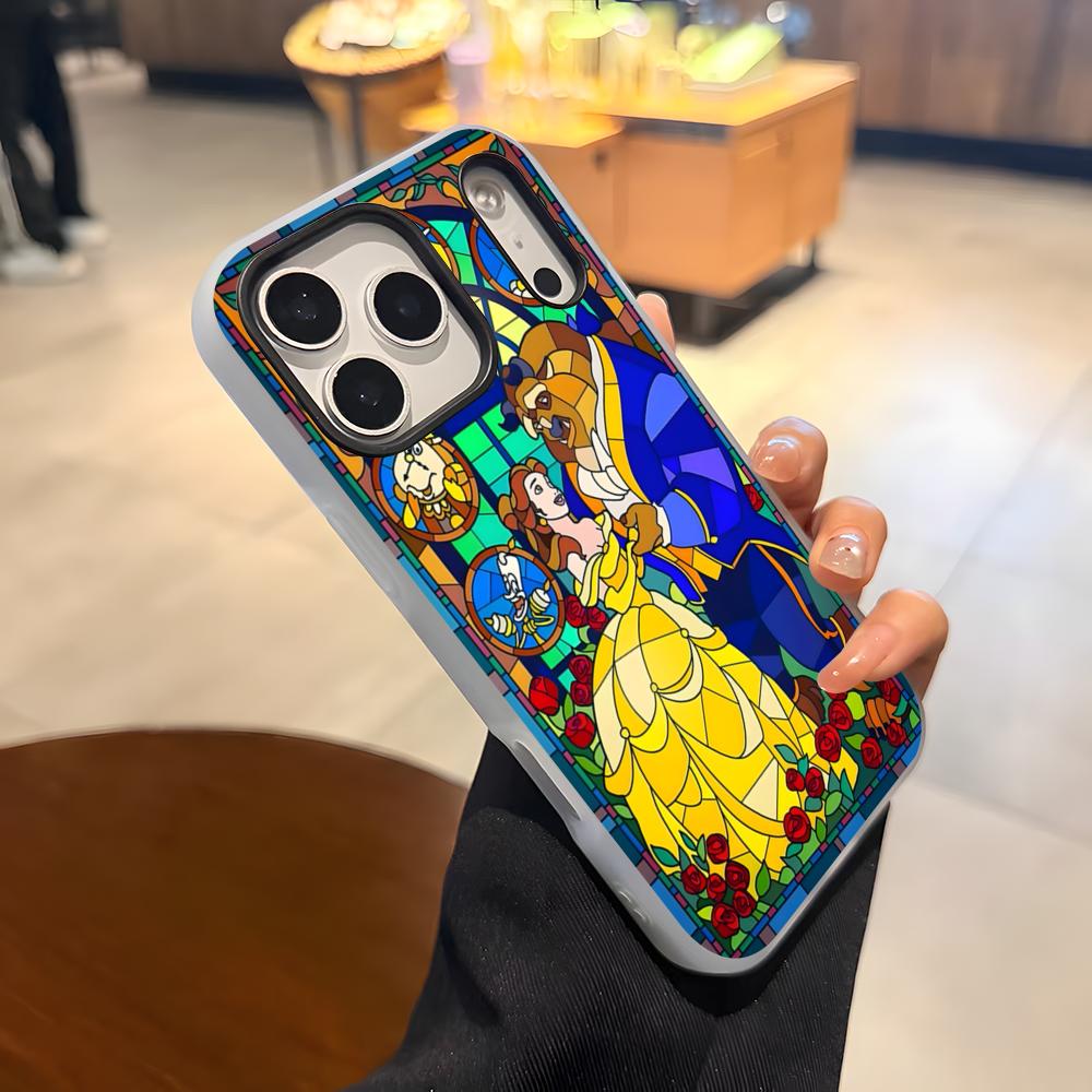 Чехол для телефона B-BeautyS And The B-Beast для iPhone 17 Air 16 E 15 14 Plus 13 12 11 Pro Max Желейный 2-в-1 Защитный чехол