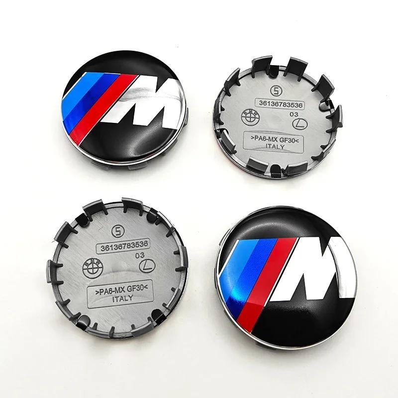 4 шт. 56/60/68 мм Колпачки на ступицу колеса автомобиля Крышка колеса Для BMW E36 E39 E46 E60 E90 E90 F01 F30 E93 G01 G20 G21 G30 G11 F15 X5 X3