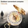 Outdoor Survival Compass Glow-in-the-dark Lightweight Precise Portable Camping Hiking Backpacking Handheld Brass Orienteering Compass
