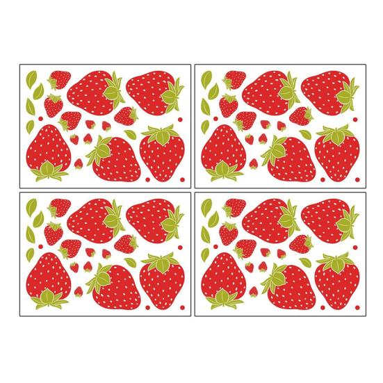 Наклейки на стену, красочные фотообои, водостойкие самоклеящиеся съемные декоративные обои «сделай сам», клубника, фрукты, фон, обои, художественное ремесло